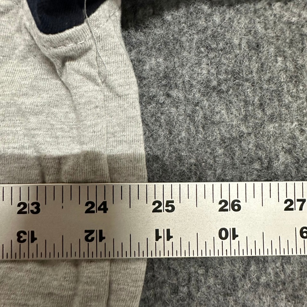 Akademiks T-Shirt Mens Size 3XL Grey Navy Blue Raglan Graphic Cotton Streetwear - Picture 5 of 7